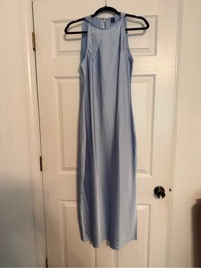 NWOT: SHEIN Light Blue Sleeveless Maxi Dress
